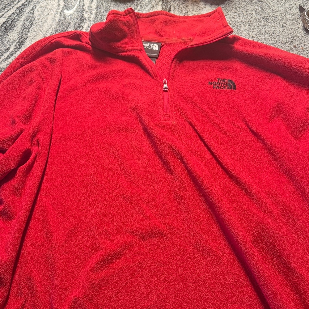 The North Face Red Quarter-Zip Fleece Pullover